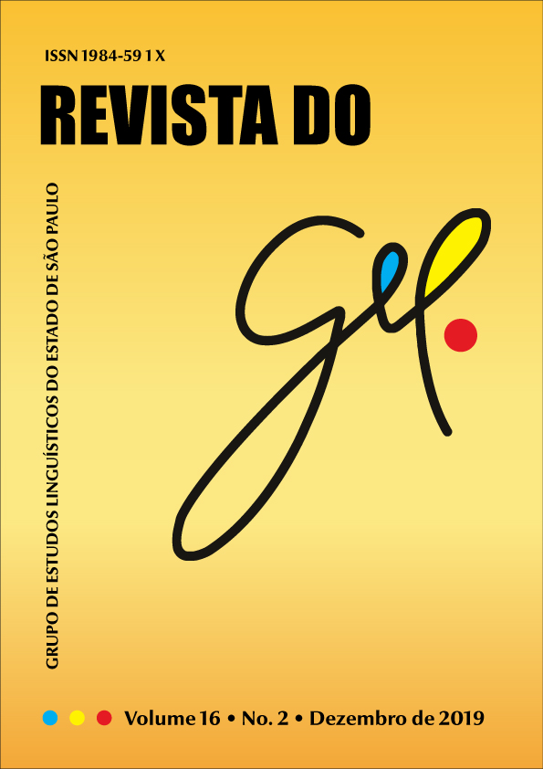					View Vol. 16 No. 2 (2019): Revista do GEL
				